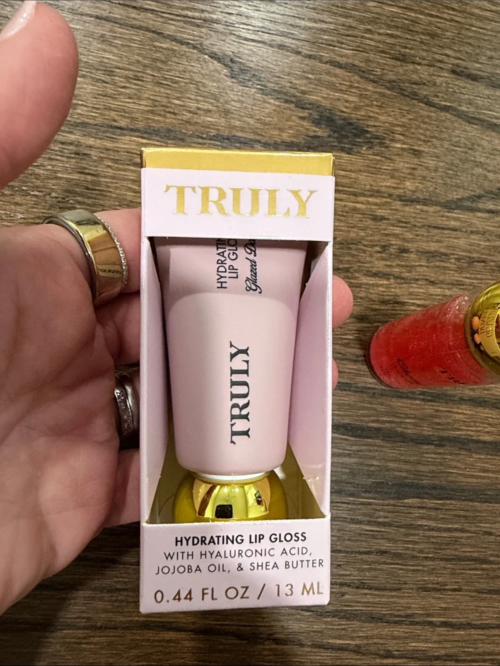 TRULY Cherry Baby Lip Oil Gloss & glazed donut hydrating lip gloss